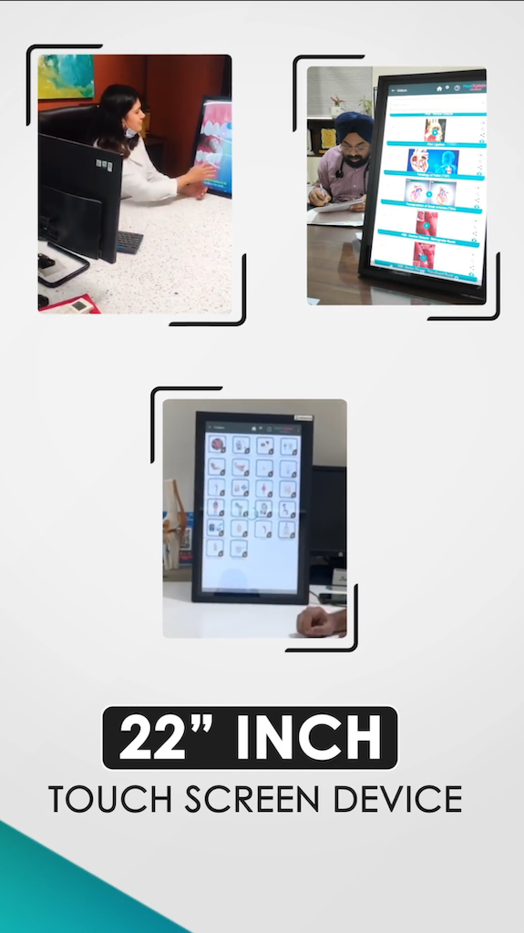 MedComm — 22 inch touch screen for 3D patient counselling
